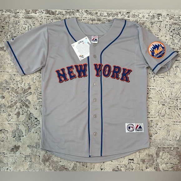 Majestic Authentic NEW YORK METS MLB Baseball Road Gray